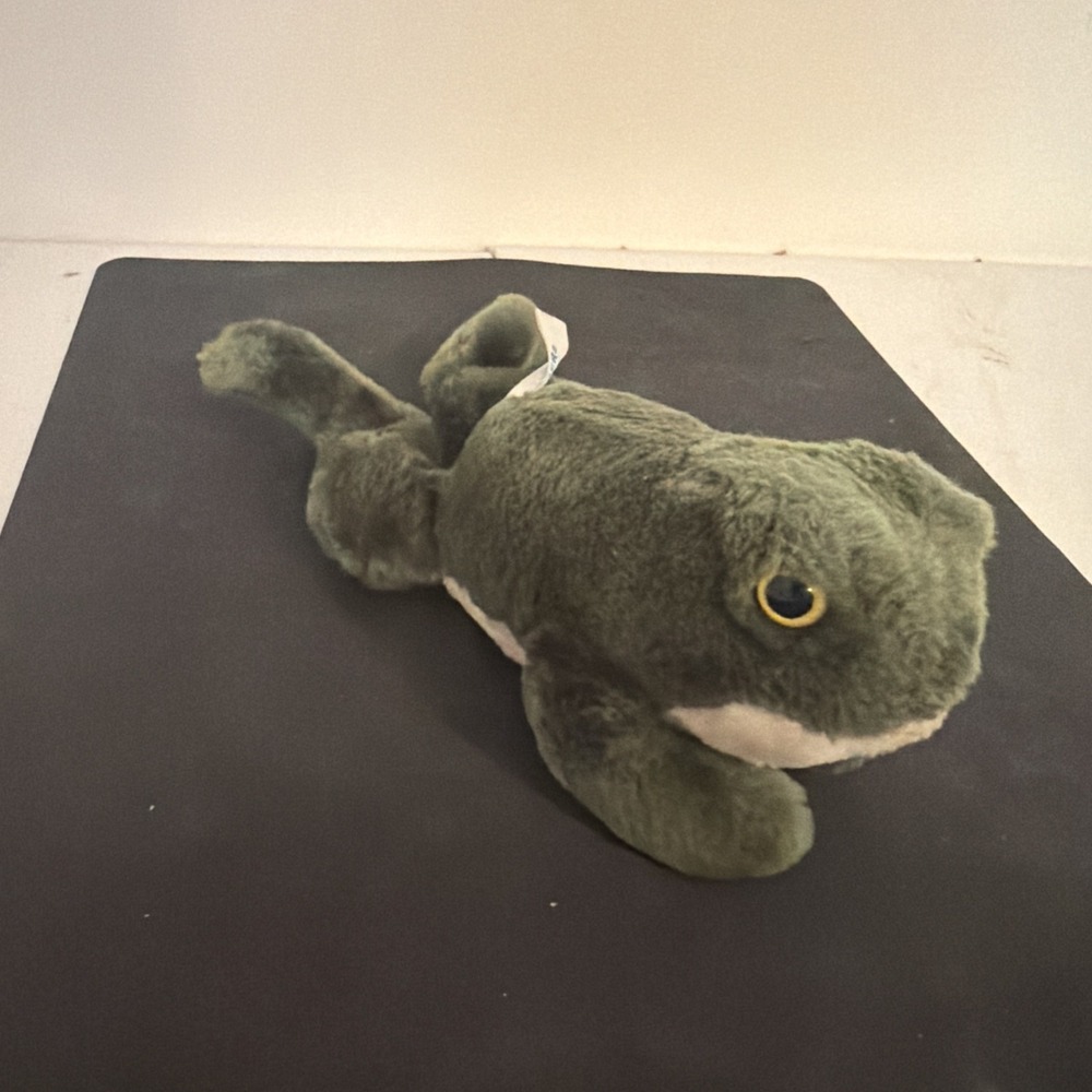 Vintage Brechner Green Frog Plush Beanie Dakin 1976 Rare Collectible